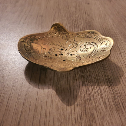 Genuine Brass Soap Holder - Golden Glory Limited