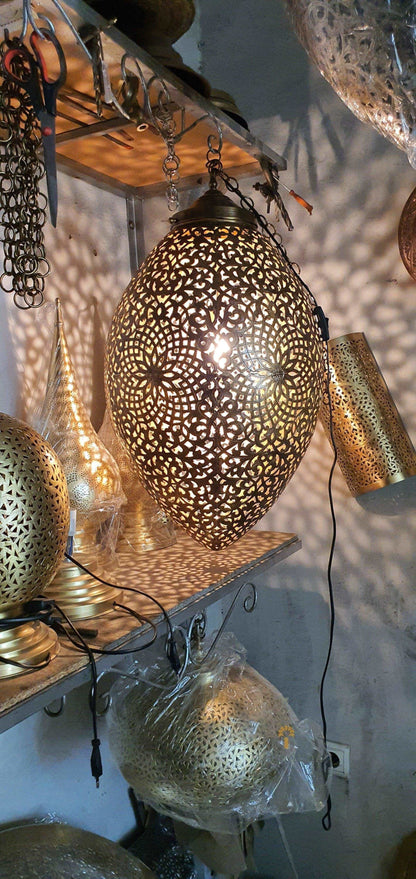 Handmade Chandelier, Ceiling Light, Pendant lamp, Unique Designer lamp, Art Deco Chandelier 4 Colors Available - Mouloudahome