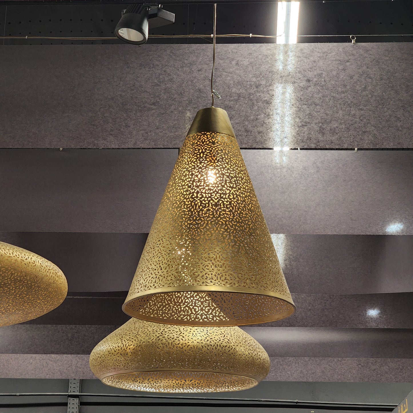 Cone chandelier, art deco lighting, luxury chandelier, Moroccan lamp