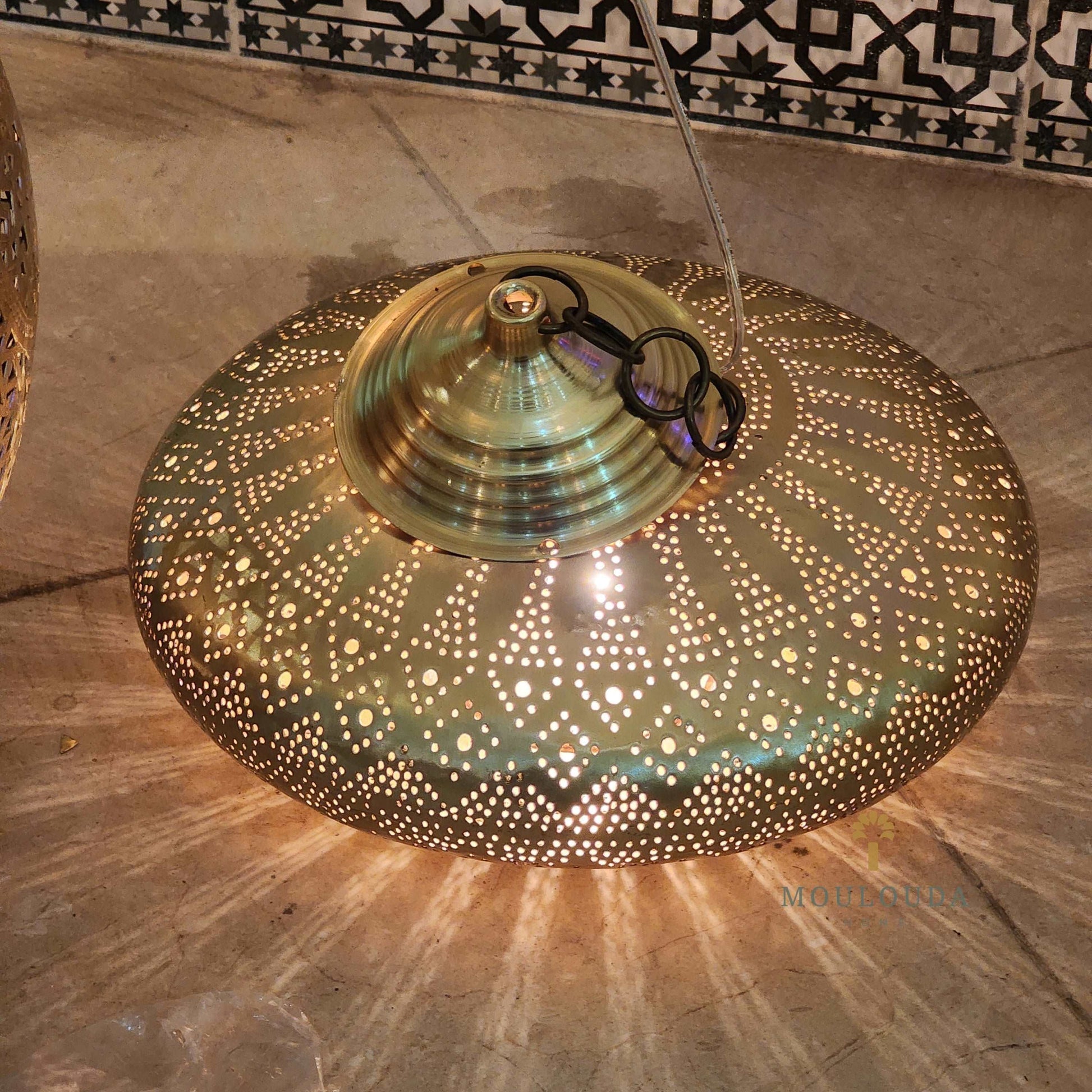 Exquisite Moroccan Chandelier - Handcrafted Pendant Lamp for Ceiling - Mouloudahome