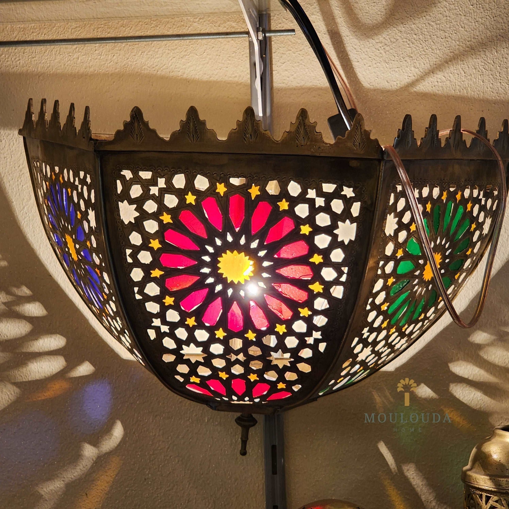Create an Exotic Oasis with a Handmade Moroccan Lamp - Beautiful Pendant Lighting for Your Home - Mouloudahome