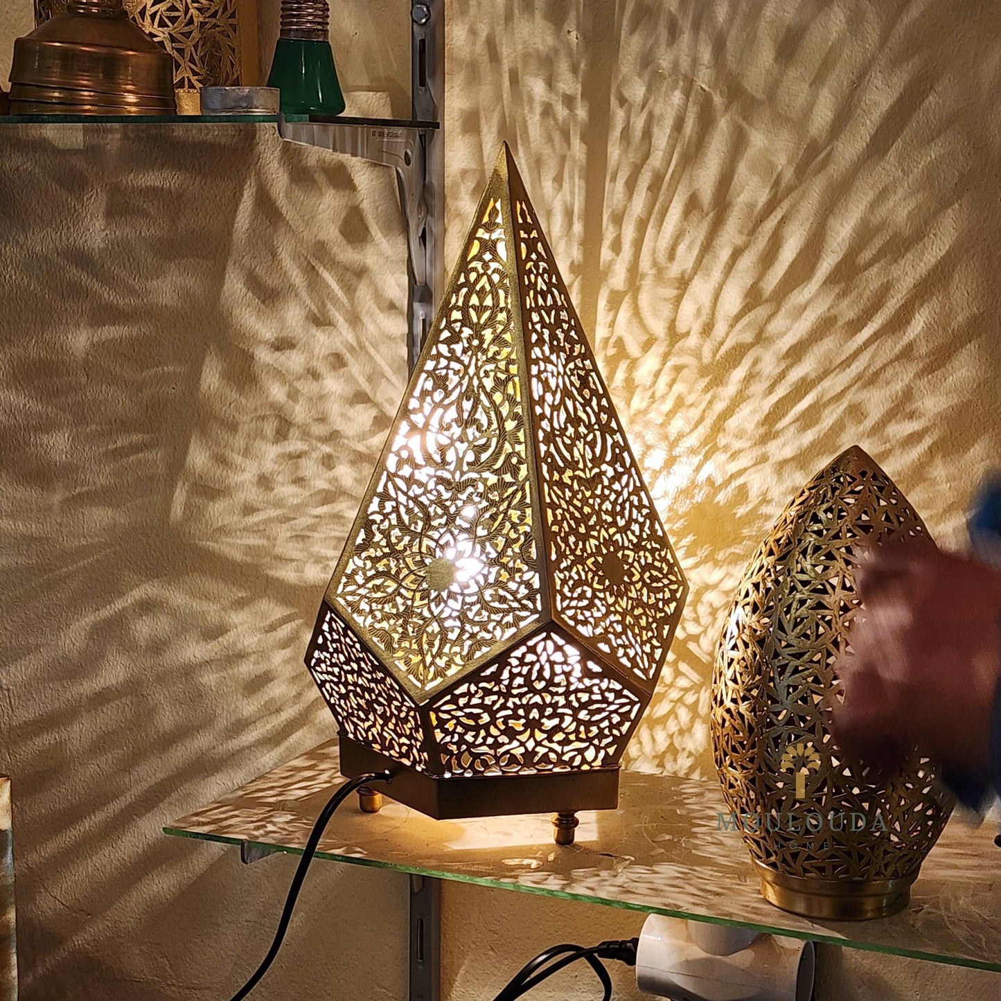 Handmade Moroccan Lamp - Luxury Standing/Table Lamp for Beautiful Moroccan Lighting - Mouloudahome
