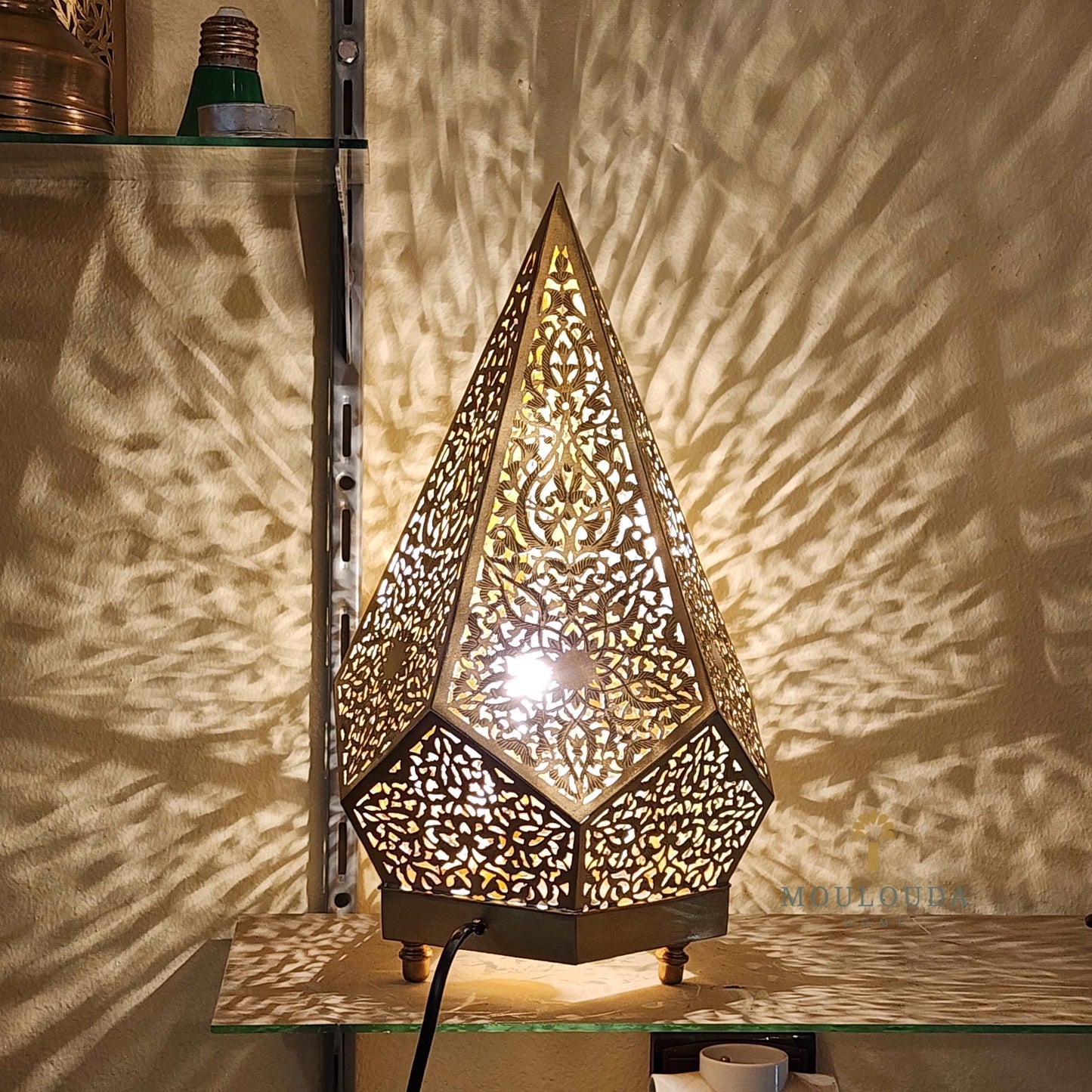 Handmade Moroccan Lamp - Luxury Standing/Table Lamp for Beautiful Moroccan Lighting - Mouloudahome