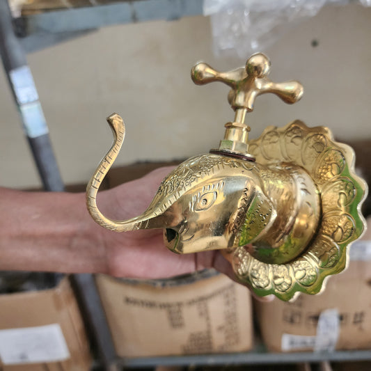 Elephant Faucet, handcrafted