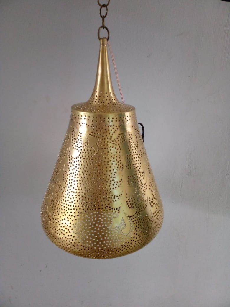 Pendant lamp, brass ceiling lamp, Moroccan lamp