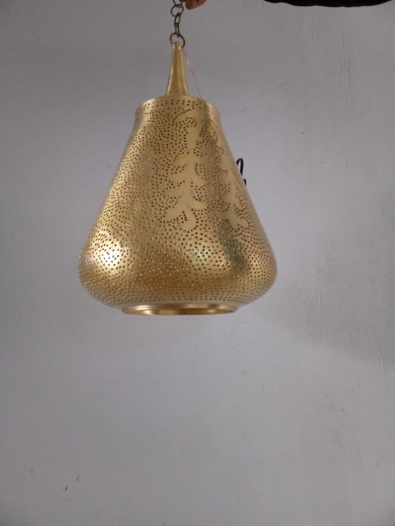 Pendant lamp, brass ceiling lamp, Moroccan lamp - Golden Glory Limited