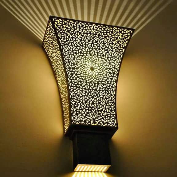 Art deco wall lamp, designer lamp, handmade wall sconce