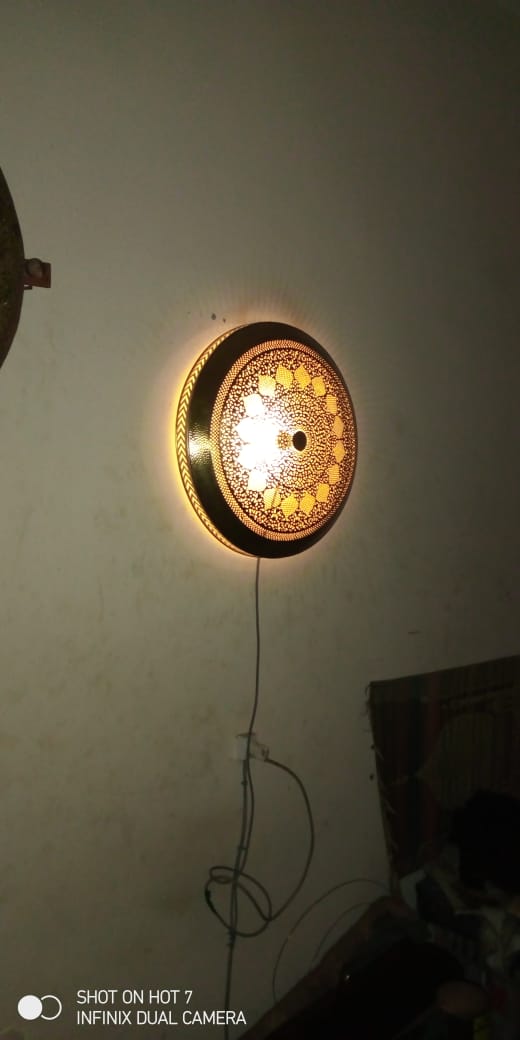 Wall lamp, brass wall sconce, boho decor