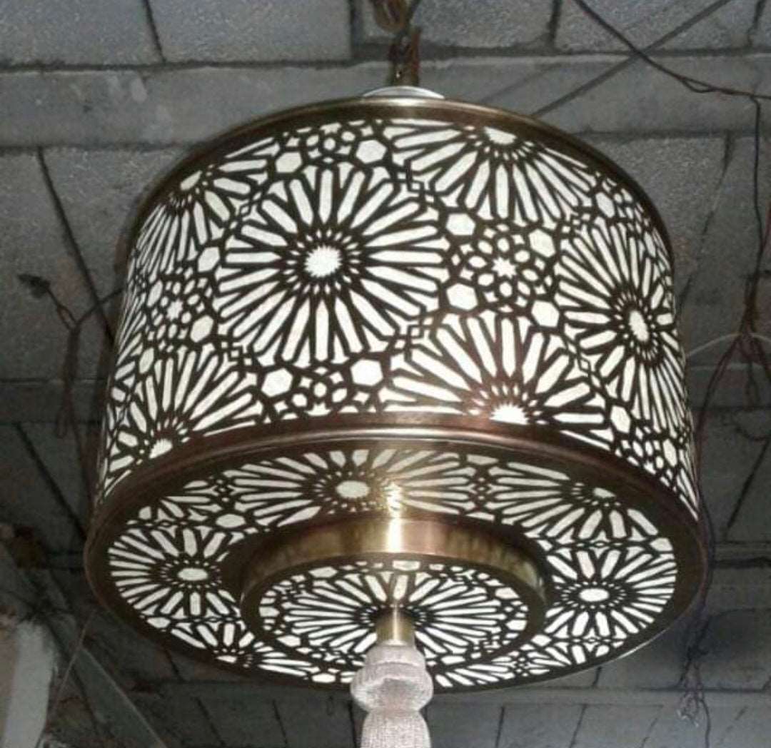Brass chandelier, Moroccan lamp, pendant lamp, designer lamp