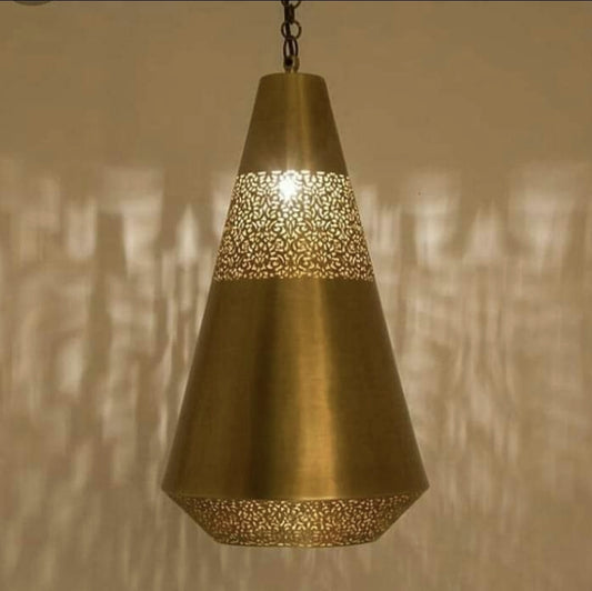 Brass art pendent lamp, hanging lamp, designer lamp