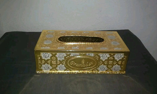 Luxury tissue holder, paper holder, custom name on the tissue holder