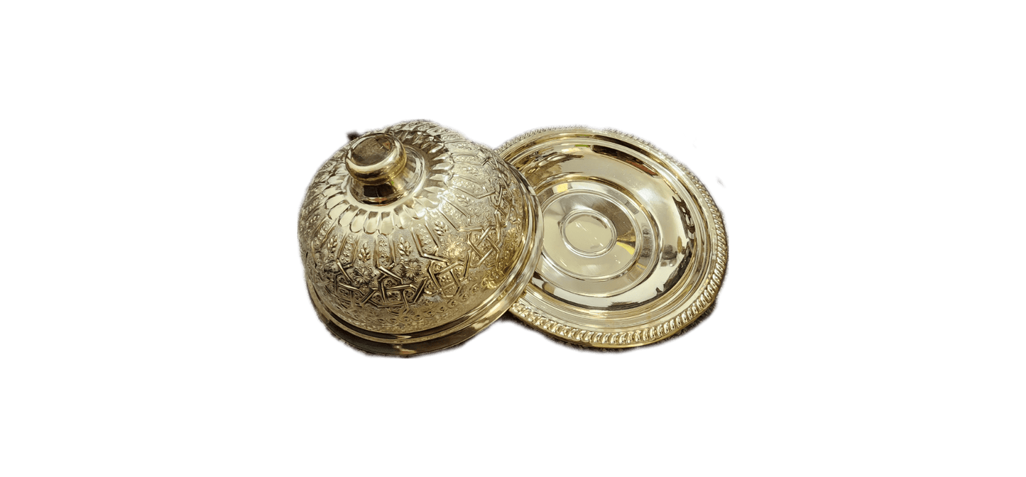 Tajine pot, genuine Brass, handmade craft