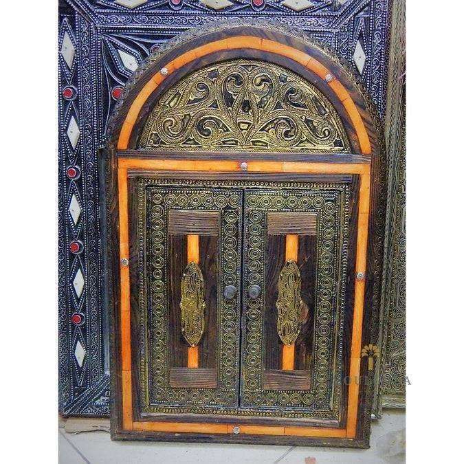 Moroccan door Mirror, Handmade Moroccan Vanity Mirror Can be Opened and Closed, Wall decor, wall sconce, Decor Mirror, Sculpted Mirror - Mouloudahome