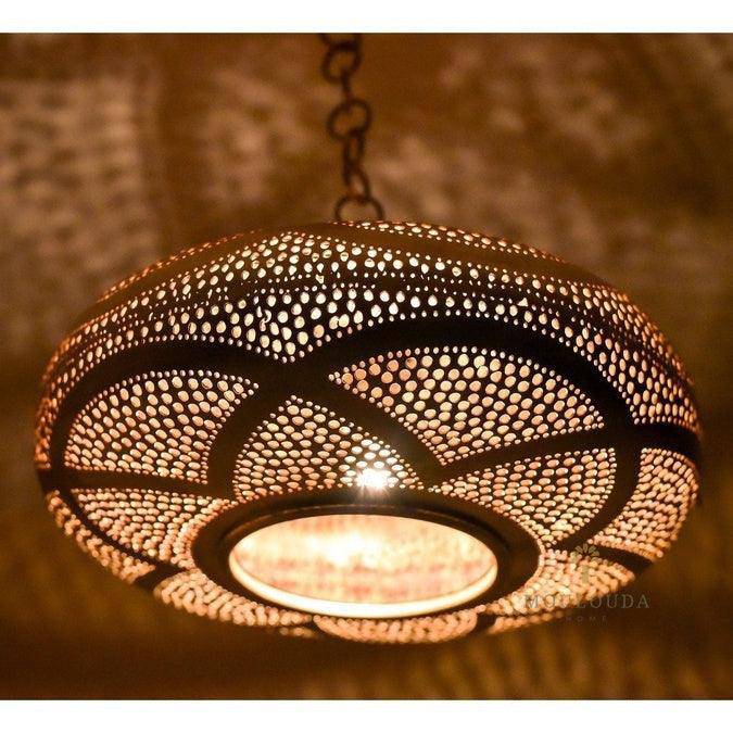 Marokkanischer Kronleuchter, Deckenleuchte, Art-Deco-Lampe, 4 Größen erhältlich, schönes Design marokkanische Lampe, Boho-Beleuchtung