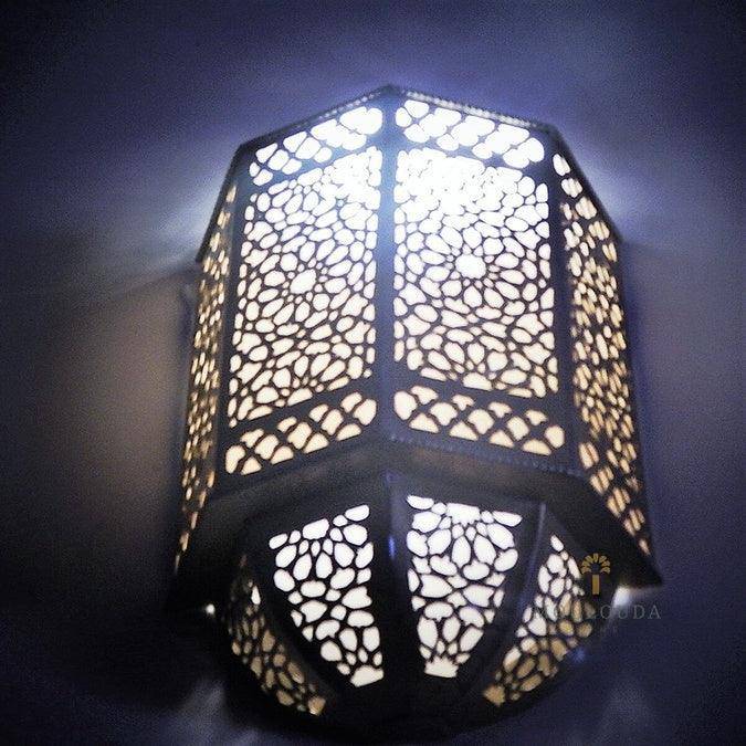 Handcrafted Wall Lamp Moroccan Design, wall sconce, 2 Sizes Available, Boho Lighting, wall Light, Wall Decor, Andalusian lighting