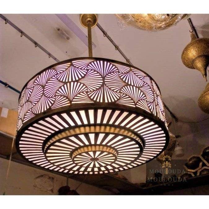 Shell Chandelier, Moroccan Lighting, Designer lamp, Moroccan Chandelier, Pendant lamp, Art deco light, Moroccan pendant lamp, Moroccan gift,