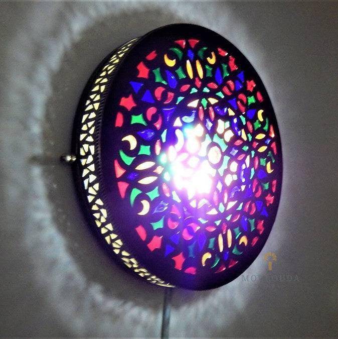 Wall lamp - Ceiling light - Moroccan lighting - Wall Art - Art Deco Light- Handmade wall light