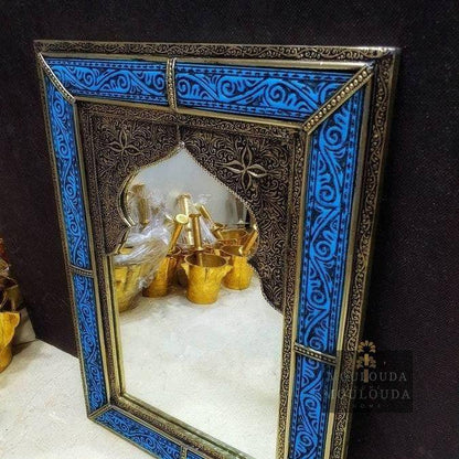 Moroccan Mirror, Beautiful Handmade Craft, Boho Decor, wall sconce, Decor Mirror, Sculpted Mirror