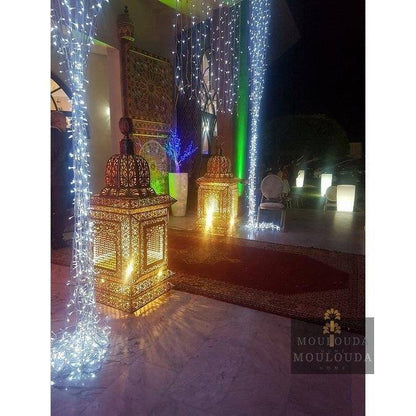 Beautiful Handmade Moroccan Standing Lamp - Unique 4-Color Boho Floor Light