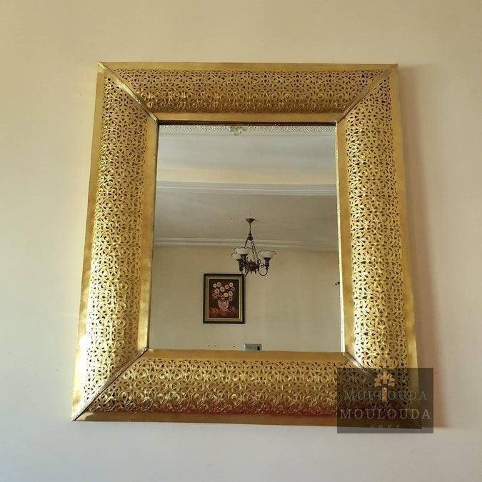 Moroccan Mirror, Vanity Mirror, handmade Copper Mirror,