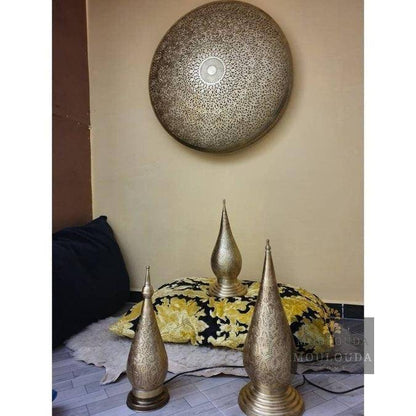 Moroccan Table lamp, art deco lighting, boho Chic, desk lamp, standing lamp, Moroccan lights, 4 Colors and 3 Sizes available