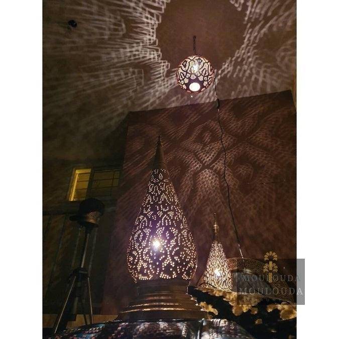 Moroccan Table lamp, art deco lighting, boho Chic, desk lamp, standing lamp, Moroccan lights, 4 Colors and 3 Sizes available