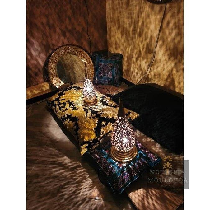 Moroccan Table lamp, art deco lighting, boho Chic, desk lamp, standing lamp, Moroccan lights, 4 Colors and 3 Sizes available