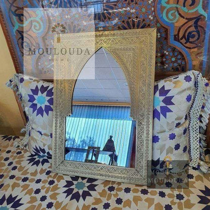 Moroccan Mirror, Floor Mirror, Brass Mirror, Art deco Mirror, 3 sizes and 2 colors available