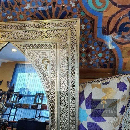 Moroccan Mirror, Floor Mirror, Brass Mirror, Art deco Mirror, 3 sizes and 2 colors available