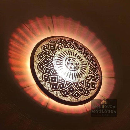Designer lamp, Moroccan light, wall sconce, wall light, moroccan lamp, brass lamp, ambient lighting, moroccan wall lamp.