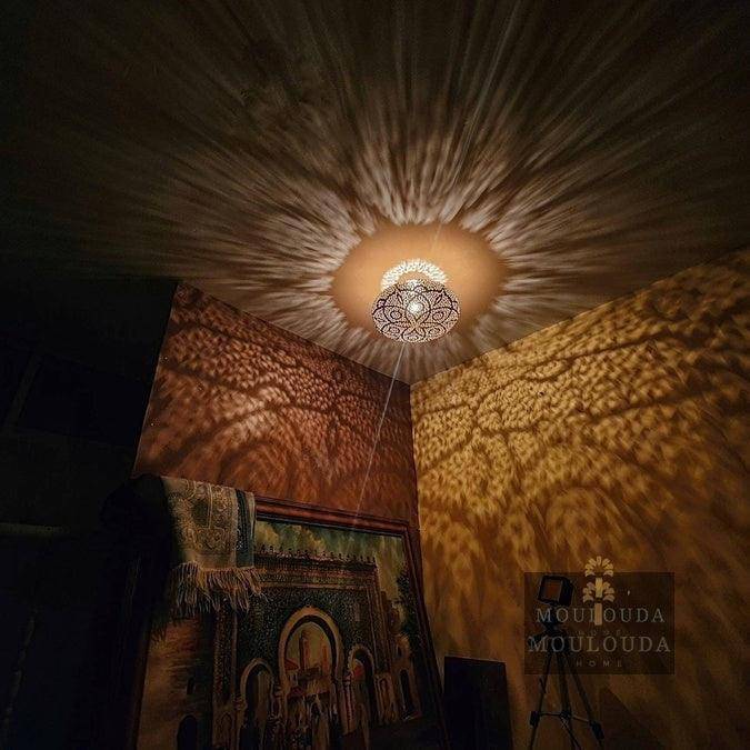 Moroccan Chandelier, pendant light, Moroccan design, handmade chandelier lighting, designer lamp, 5 colors available