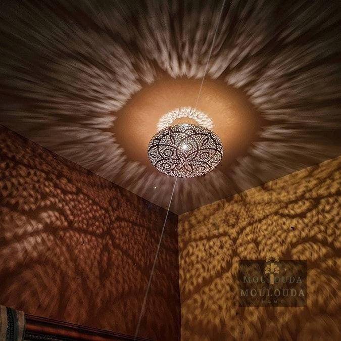Moroccan Chandelier, pendant light, Moroccan design, handmade chandelier lighting, designer lamp, 5 colors available