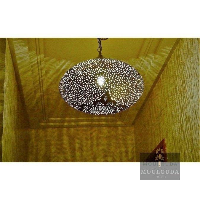 Oval Ceiling Light, Nice and Clean Design, Moroccan Lighting, Art Déco Ceiling Mediation Chandelier