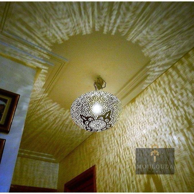 Oval Ceiling Light, Nice and Clean Design, Moroccan Lighting, Art Déco Ceiling Mediation Chandelier