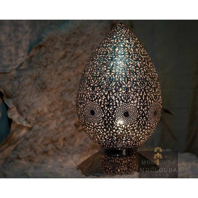 Luxury Moroccan Table Lamp, Handmade in Brass Metal, Crafted by Hand High Precision Finish