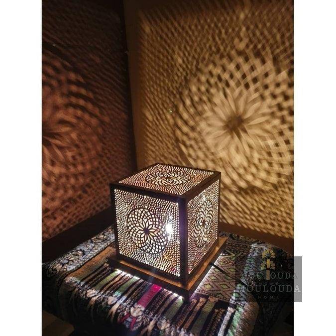 Moroccan Standing Lamp, Cubic Sconce - Moroccan Lighting - Art Deco Lamp - Table Lamp - Art Lamp - floor lamp