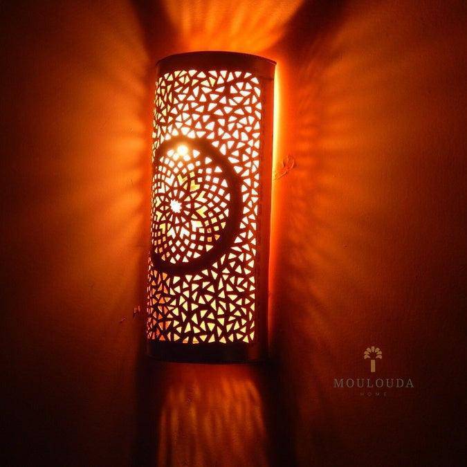 Wall Sconce, Moroccan lamp, art deco lamp, wall lamp, Boho light