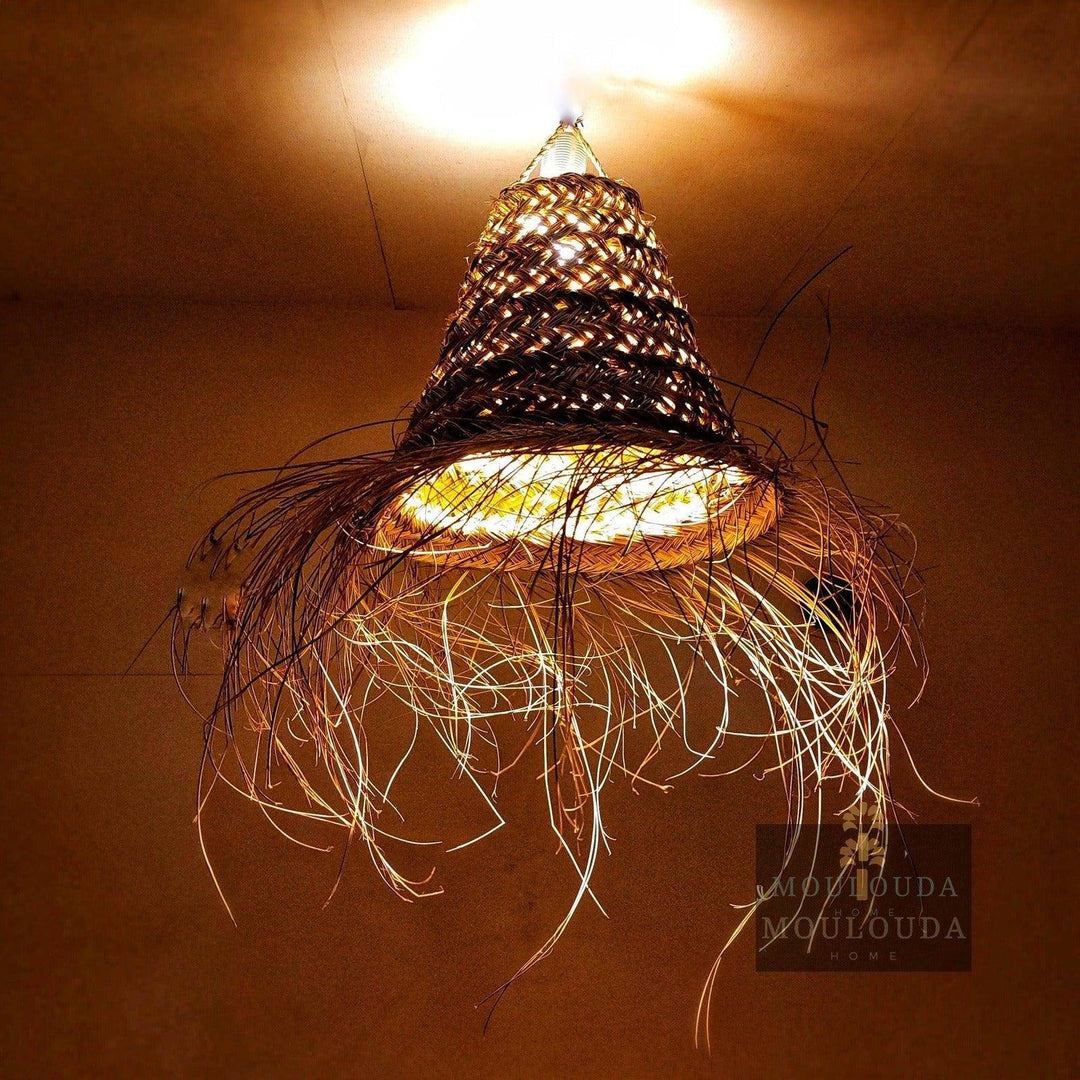 Moroccan pendant light, Rattan chandelier, hanging lantern, Moroccan lantern