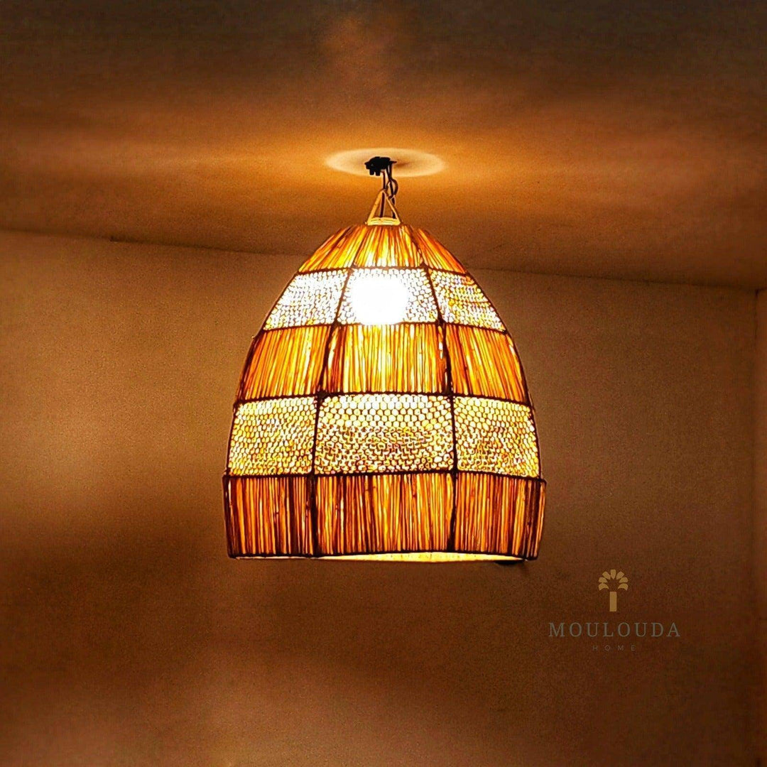 Pendant light, Rattan chandelier, hanging lantern, Moroccan lantern