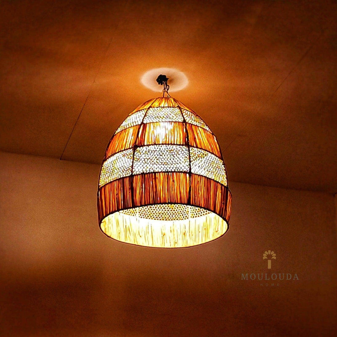 Pendant light, Rattan chandelier, hanging lantern, Moroccan lantern