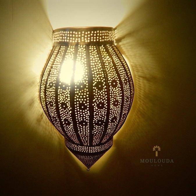 Elevate Your Home Decor with this Stunning 17.7" Original Moroccan Wall Sconce