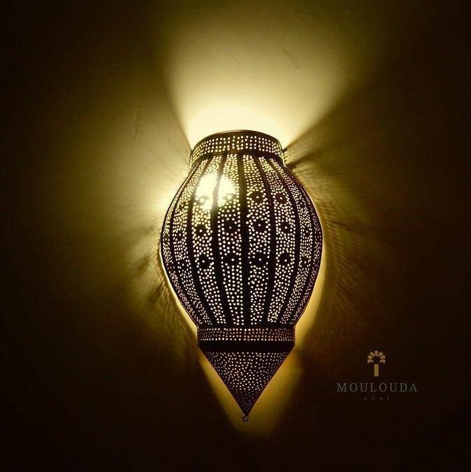 Elevate Your Home Decor with this Stunning 17.7" Original Moroccan Wall Sconce