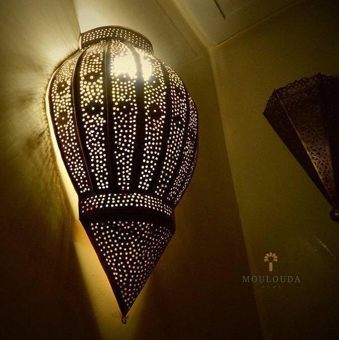 Elevate Your Home Decor with this Stunning 17.7" Original Moroccan Wall Sconce