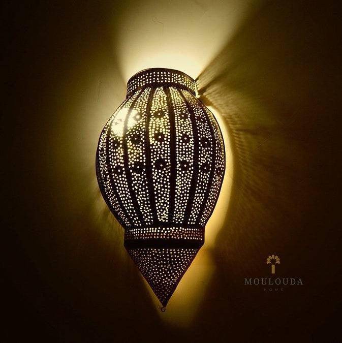 Elevate Your Home Decor with this Stunning 17.7" Original Moroccan Wall Sconce