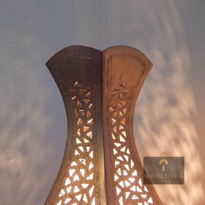 Flower Standing Lamp, Table lamp, Large, Boho Lighting, Moroccan Lamp, lampe à pied