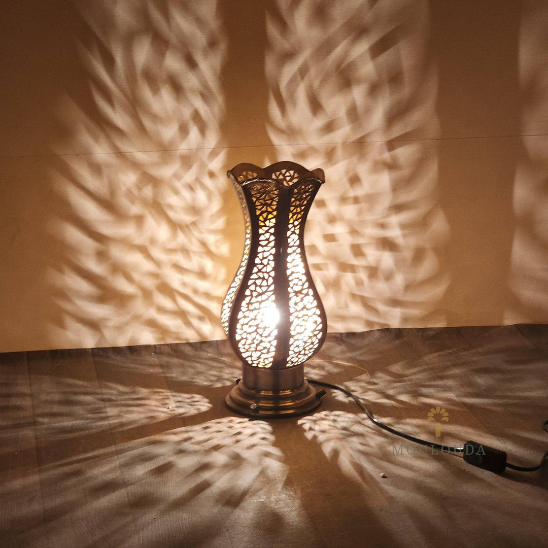 Flower Standing Lamp, Table lamp, Large, Boho Lighting, Moroccan Lamp, lampe à pied