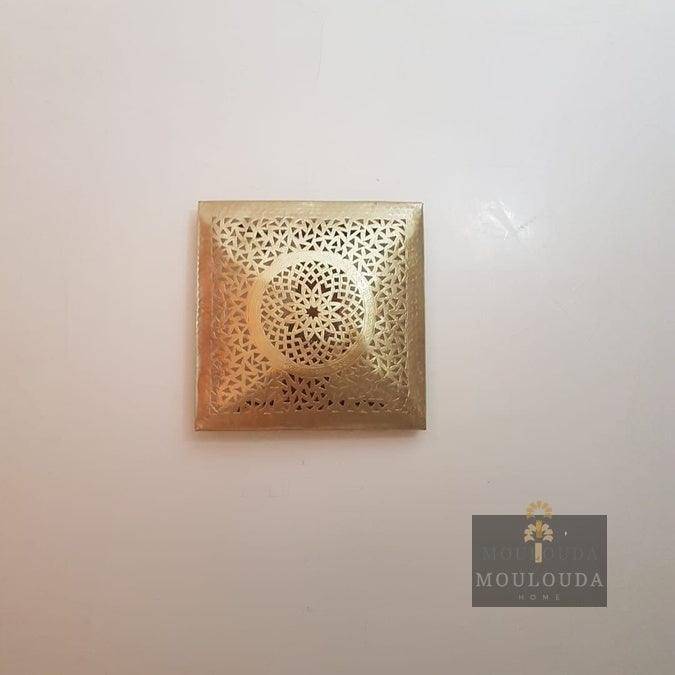 Handmade, Wall Lamp, Light Cover, light Shape Pattern, Squared Wall sconce