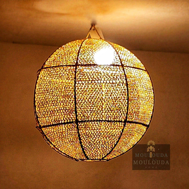 Moroccan chandelier, Rattan pendant light, hanging lantern, Moroccan lantern