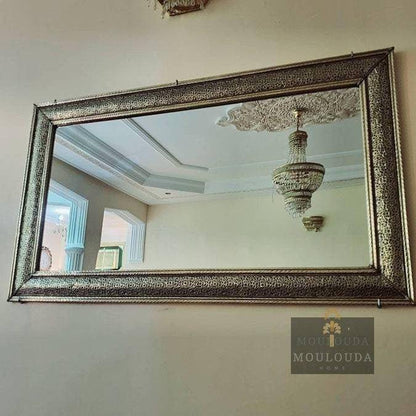 Espejo marroquí, espejo de diseño de 120 cm/70 cm, espejo hecho a mano, espejo de suelo, espejo grande, espejo de pared