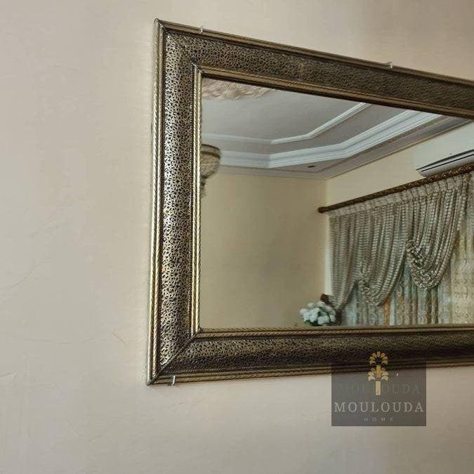Espejo marroquí, espejo de diseño de 120 cm/70 cm, espejo hecho a mano, espejo de suelo, espejo grande, espejo de pared